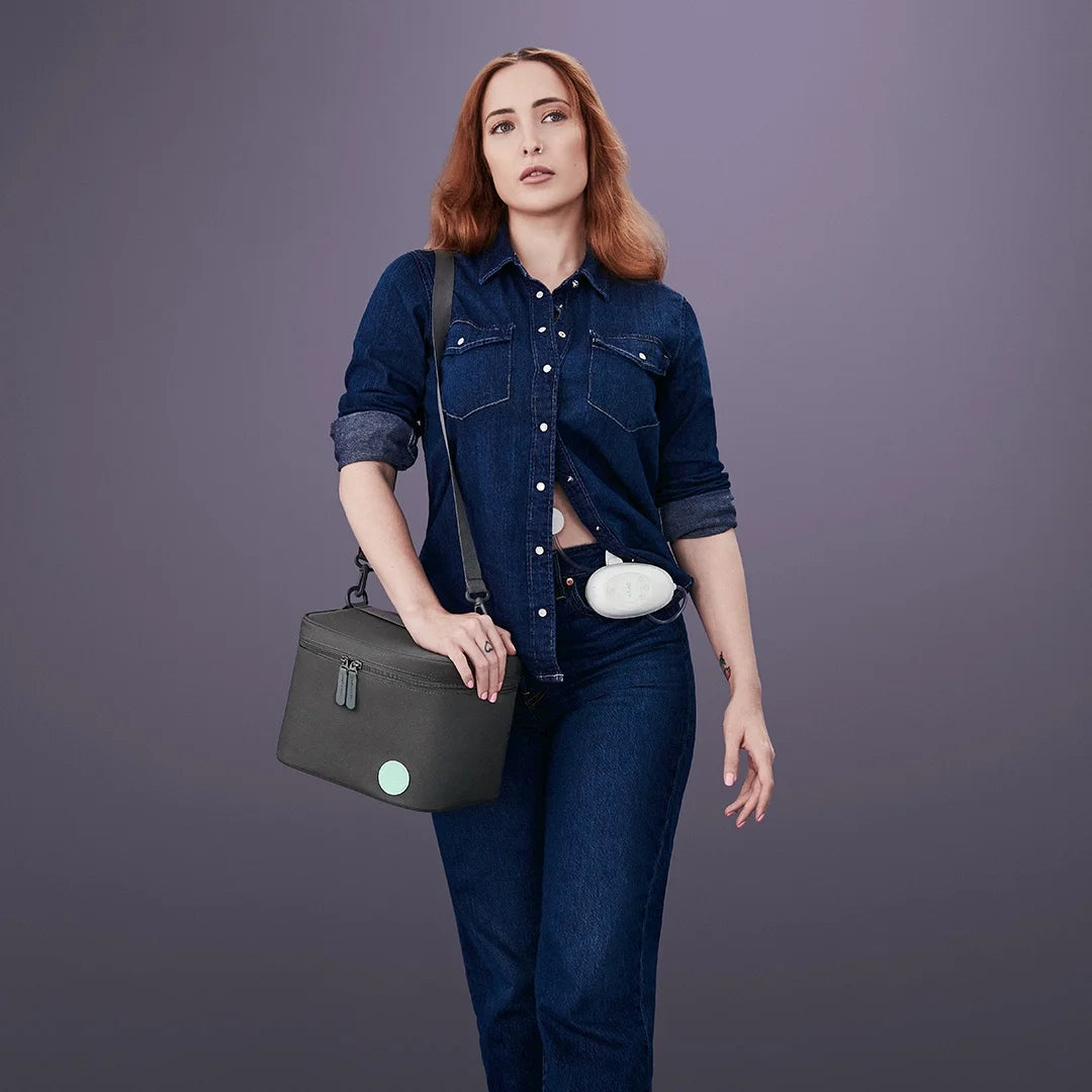 Elvie Stride plus - Hands-Free, Hospital-Grade Electric Breast Pump with 3-In-1 Bag