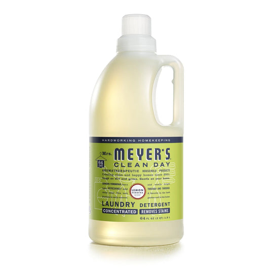 Mrs. Meyer’S Clean Day Laundry Detergent, Lemon Verbena, 64 Fl Oz