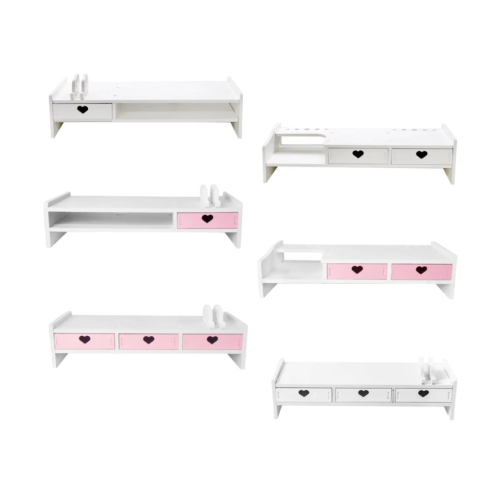 Wooden Monitor Stand Riser – Desktop Shelf Organizer for Computer, Laptop & Notebook