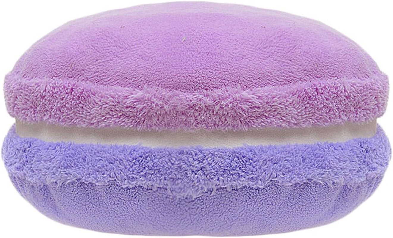 Macaron Plush Round Pillow – Soft Microbead Bolster Cushion for Sofa, Bed, Office, Dorm or Car – 14.5” Decorative Throw Pillow (Pink)