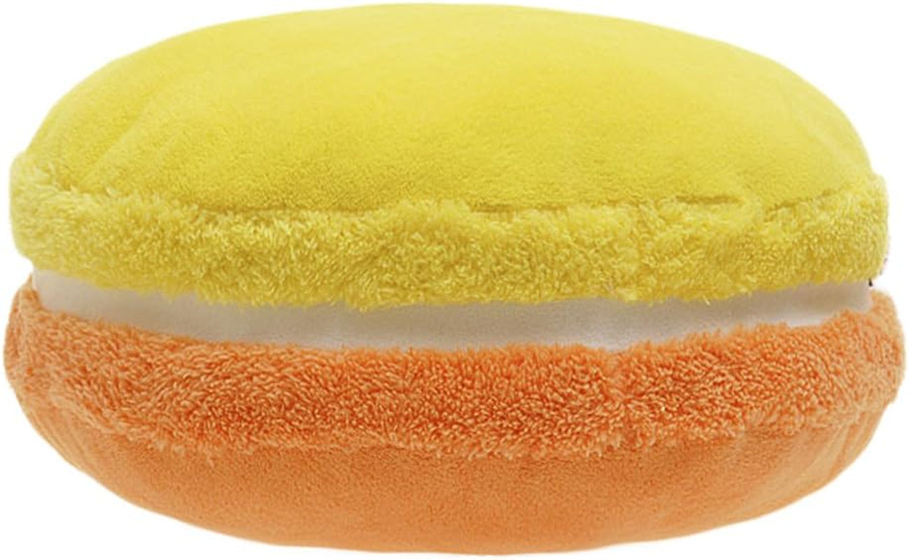 Macaron Plush Round Pillow – Soft Microbead Bolster Cushion for Sofa, Bed, Office, Dorm or Car – 14.5” Decorative Throw Pillow (Pink)