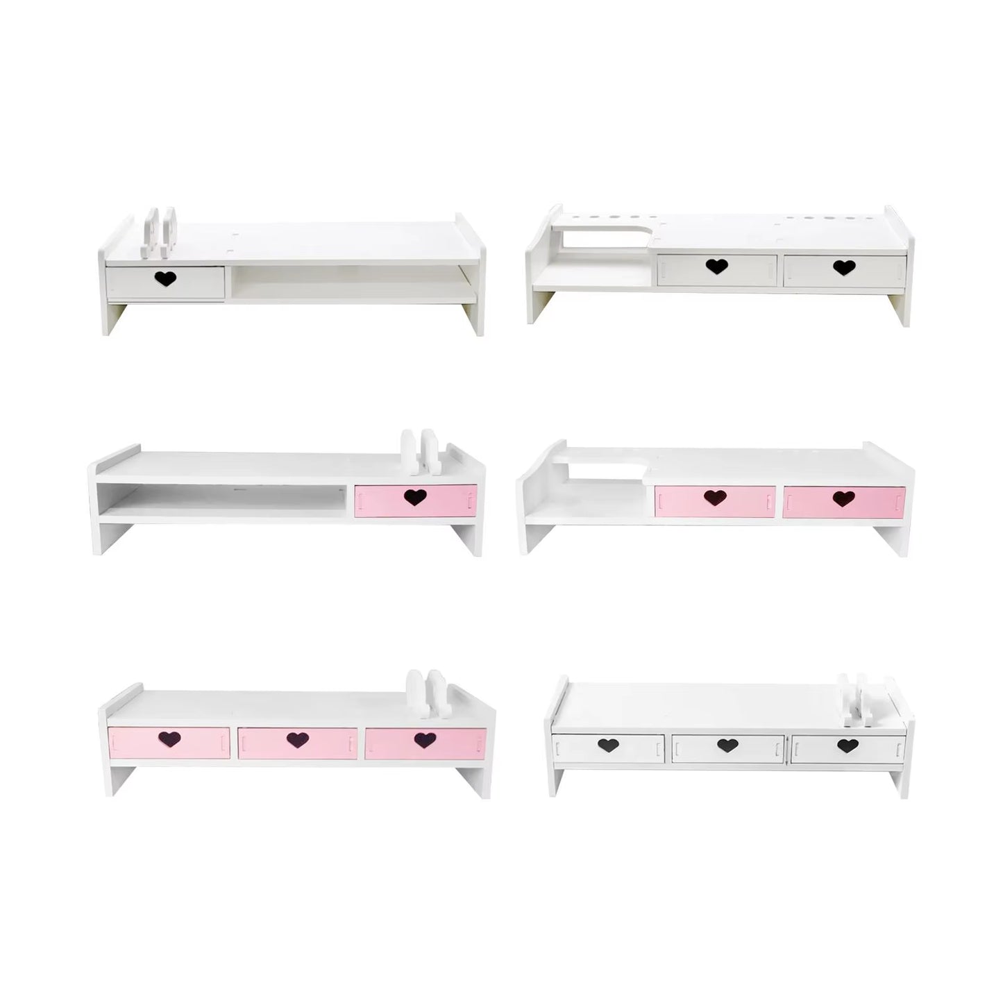 Wooden Monitor Stand Riser – Desktop Shelf Organizer for Computer, Laptop & Notebook