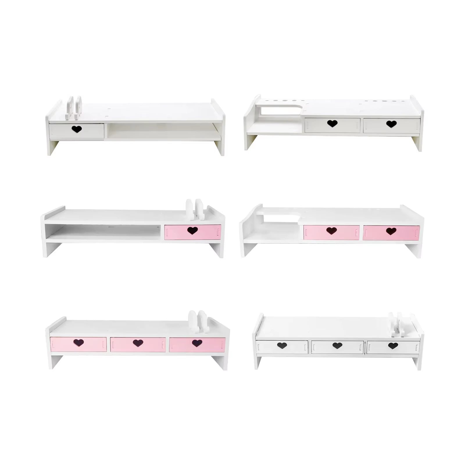 Wooden Monitor Stand Riser – Desktop Shelf Organizer for Computer, Laptop & Notebook